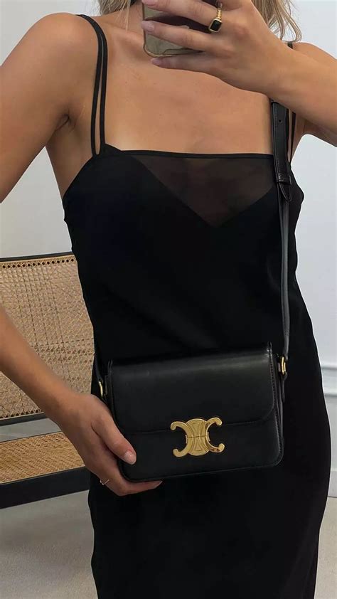 celine medium besace bag|celine triomphe shoulder bag review.